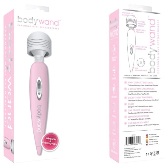 Bodywand - Small Rechargeable Massager Vibrator (Pink)