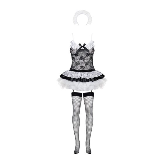 Obsessive Maid - French Maid Costume Set (5-Piece)