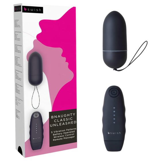 B SWISH - radio vibrating egg (black)