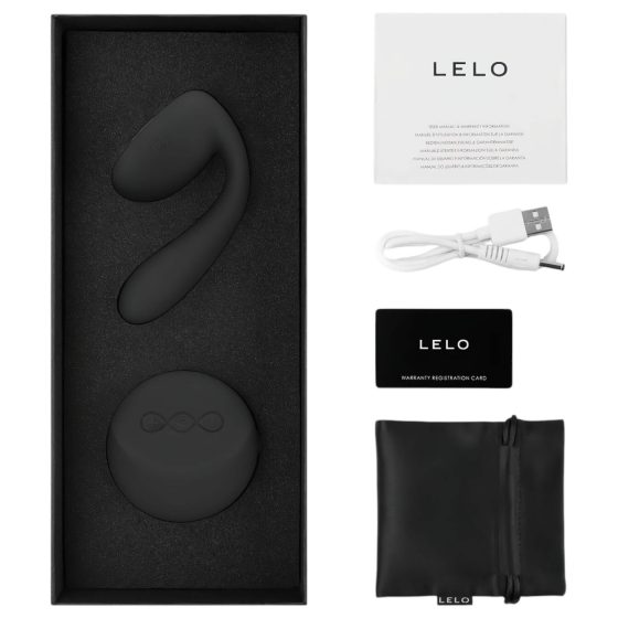 LELO Ida - Rotating Couples Vibrator (Black)