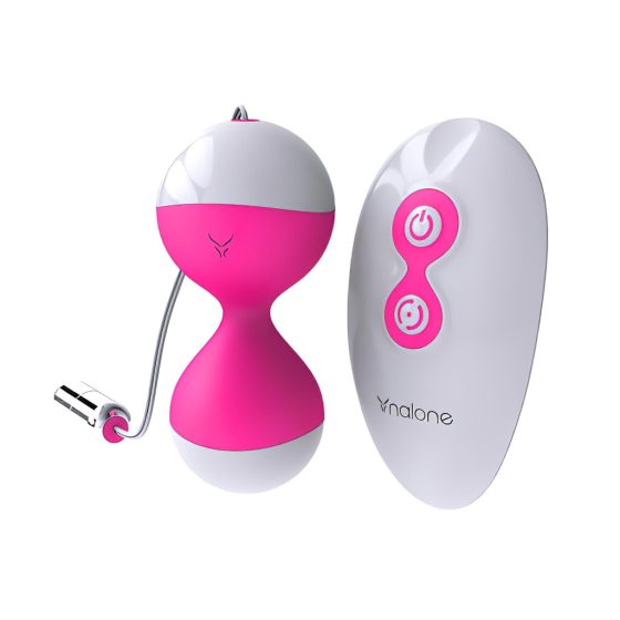 NALONE Miu Miu - Rechargeable Remote-Controlled Kegel Balls Duo (Pink)