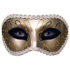 S&M - Pre-shaped, Glitter Eye Mask (Bronze)