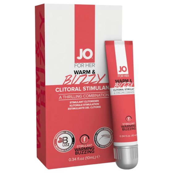 JO Warm & Buzzy - Clitoral Stimulating Gel for Women (10ml)