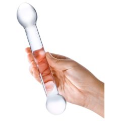 GLAS - Double-Ended G-Spot Glass Dildo (Transparent)