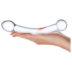 GLAS - Double-Ended G-Spot Glass Dildo (Transparent)