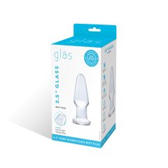 GLAS - Classic Glass Anal Dildo (Transparent)