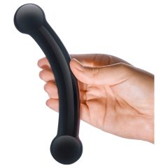 GLAS - Glass double dildo (black)