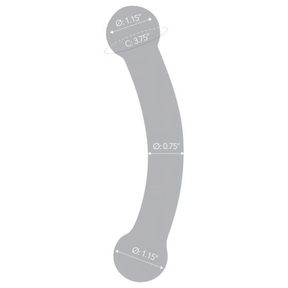 / GLAS - Double-Ended Glass Dildo (Black)