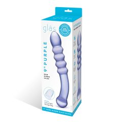 Glass Double-Ended Dildo (Transparent Purple)