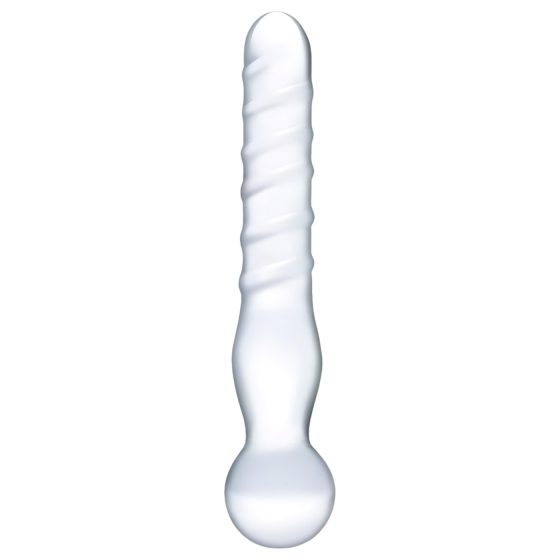 GLAS - double-ended glass dildo (transparent)