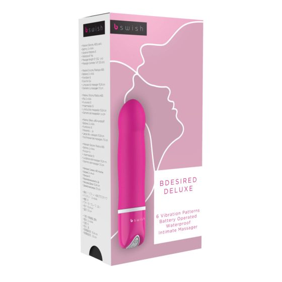 B SWISH Bdesired Deluxe - Rod Vibrator with Pronounced Head (Pink)