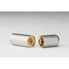   Crave Bullet - Rechargeable Mini Lipstick Vibrator (Silver-Gold)