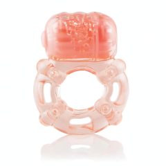 Screaming Large - Vibrating Cock Ring (Peach)