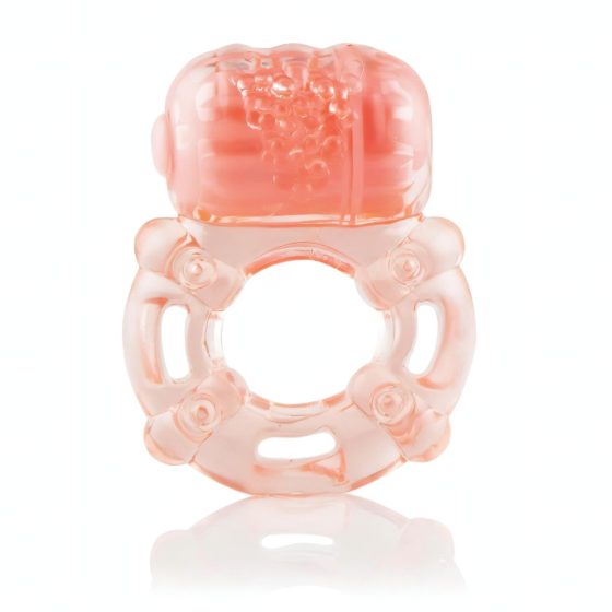 Screaming Large - Vibrating Cock Ring (Peach)