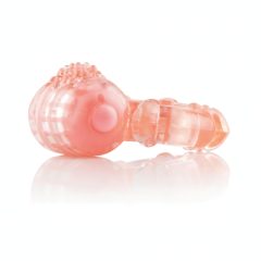 Screaming Large - Vibrating Cock Ring (Peach)