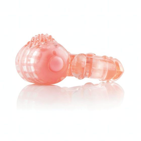 Screaming Large - Vibrating Cock Ring (Peach)