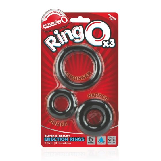 Screaming O - silicone cock ring set (3pcs)