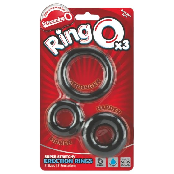 Screaming O - Silicone Penis Ring Set (3 pcs)