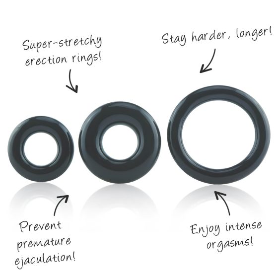 Screaming O - Silicone Penis Ring Set (3 pcs)