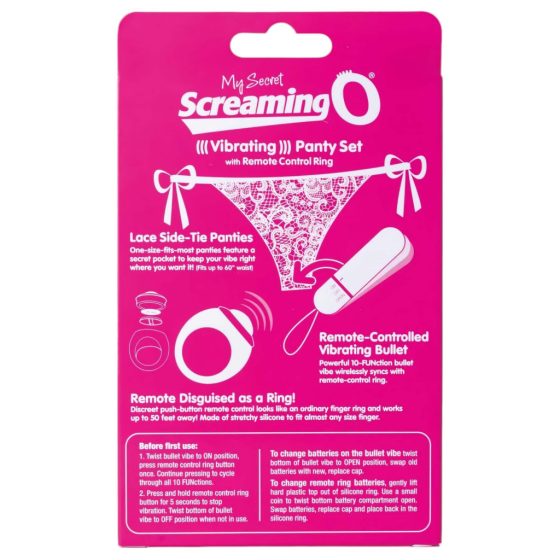 MySecret Vibrating Panties - Pink (S-L)