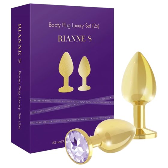 Rianne - 2-Piece Luxury Anal Set (Gold)