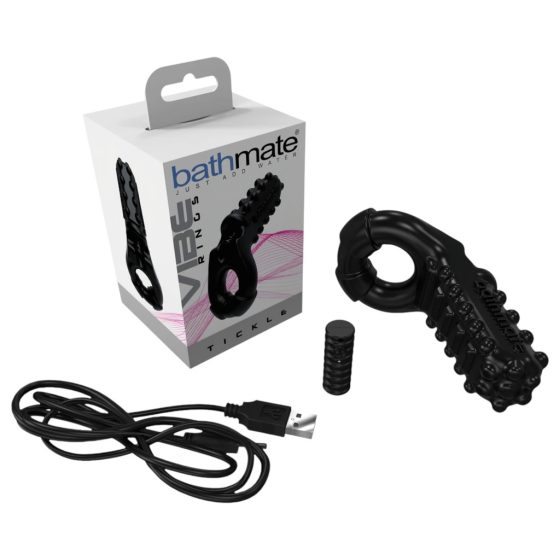 Bathmate Vibe Tickle - Rechargeable Vibrating Cock Ring (Black)