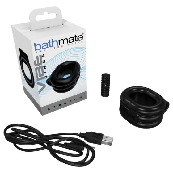 / Bathmate Vibe Ring Stretch - Vibrating Cock and Ball Ring (Black)