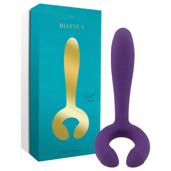 Rianne Duo - Waterproof, Rechargeable Couples Vibrator (Purple)