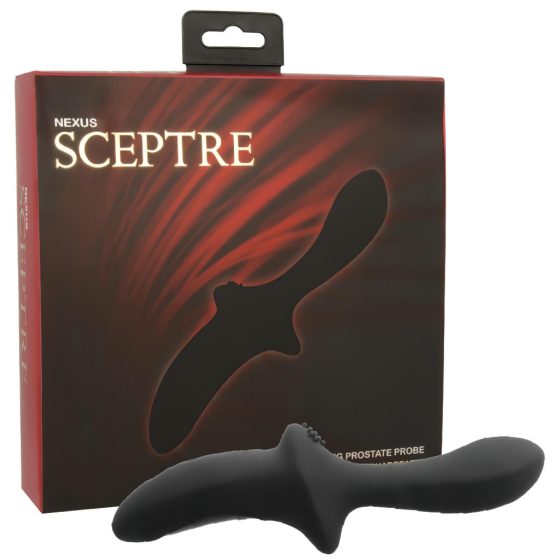 Nexus Sceptre - Silicone Prostate Massager Vibrator (Black)