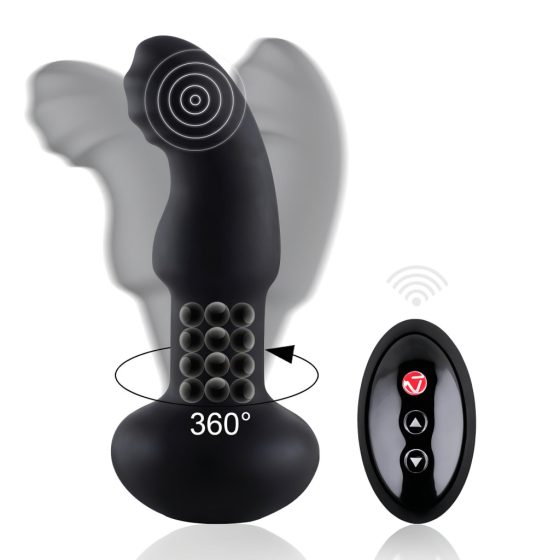 Nomi Tang - Rotating Beaded Anal Vibrator (Black)