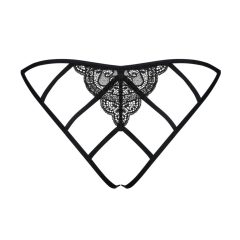   Miamor Obsessive - Open Lace Mesh Women's Underwear (Black)