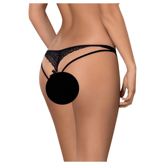 Obsessive Picantina - Black Double Strap Women's Panties