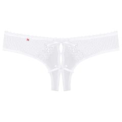   Obsessive Alabastra - Floral Bow Open Women's Thong - White