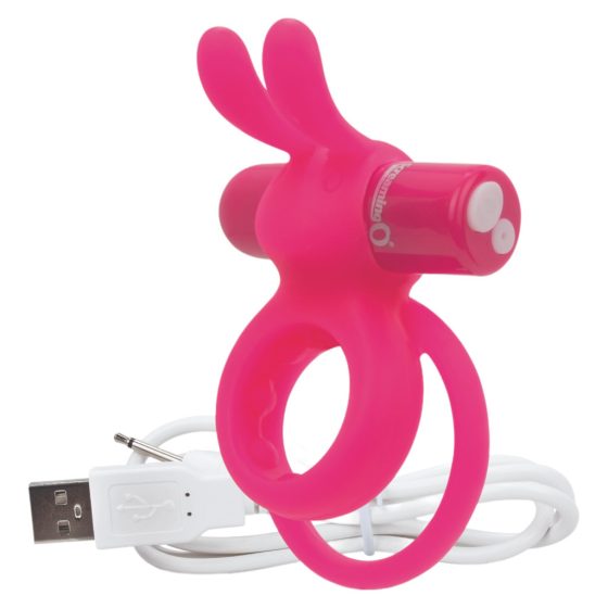 Screaming O Ohare - Rechargeable Rabbit Vibrating Cock Ring (Pink)