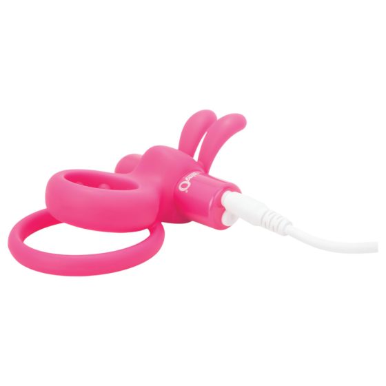 Screaming O Ohare - Rechargeable Rabbit Vibrating Cock Ring (Pink)