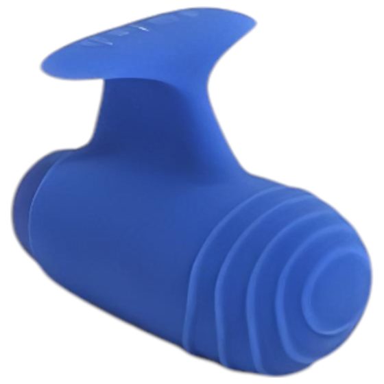 B SWISH Basics - Silicone Finger Vibrator (Blue)