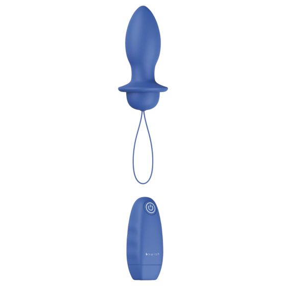 B SWISH Bfilled Classic - remote control anal vibrator (blue)