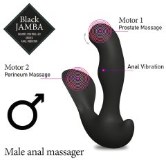   FEELZTOYS Black Jamba - Wireless, Warming Anal Vibrator (Black)