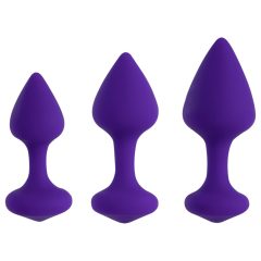 FEELZTOYS Bibi - Anal Dildo Set - Purple (3 Pieces)