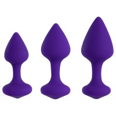 FEELZTOYS Bibi - anal plug set - purple (3-piece)