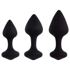 FEELZTOYS Bibi - Anal Dildo Set - Black (3 Pieces)