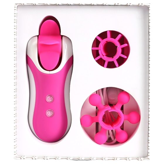 FEELZTOYS Clitella - Rechargeable, Rotating, Oral Vibrator (Pink)