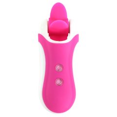   FEELZTOYS Clitella - Rechargeable, Rotating, Oral Vibrator (Pink)