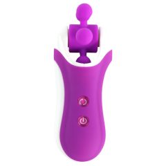   FEELZTOYS Clitella - Rechargeable, Rotating, Oral Vibrator (Purple)