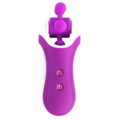   FEELZTOYS Clitella - Rechargeable, Rotating, Oral Vibrator (Purple)