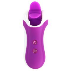   FEELZTOYS Clitella - Rechargeable, Rotating, Oral Vibrator (Purple)