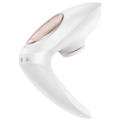   Satisfyer Pro 4 Couples - Rechargeable Air Pulse Couples Vibrator (White)