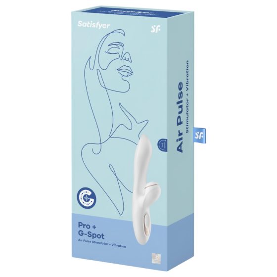 Satisfyer Pro+ G-spot - Clitoral Stimulator and G-spot Vibrator (White)