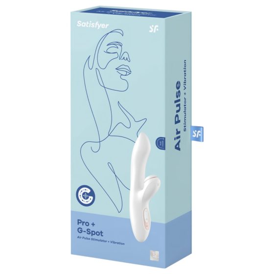 Satisfyer Pro+ G-spot - Clitoral Stimulator and G-spot Vibrator (White)