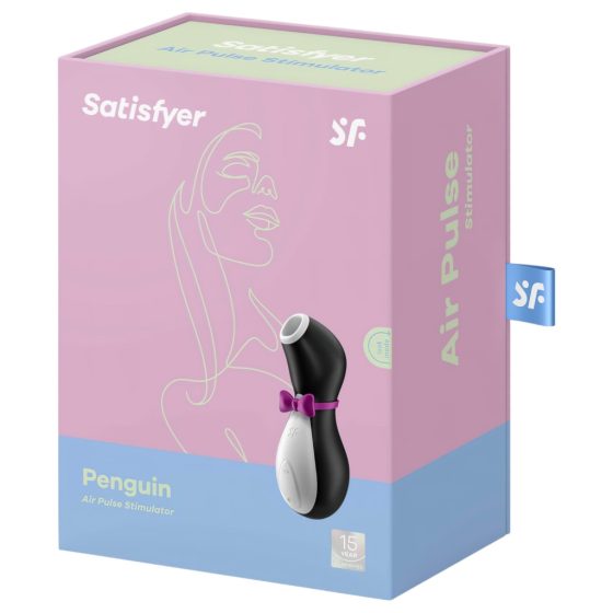 Satisfyer Penguin - Rechargeable, Waterproof Clitoral Stimulator (Black-White)